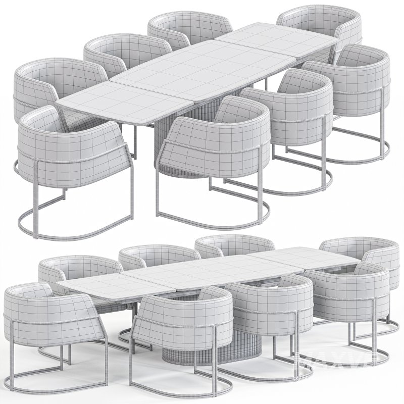 Meridiana Chair Alcor Table By Amgrades - Image 2