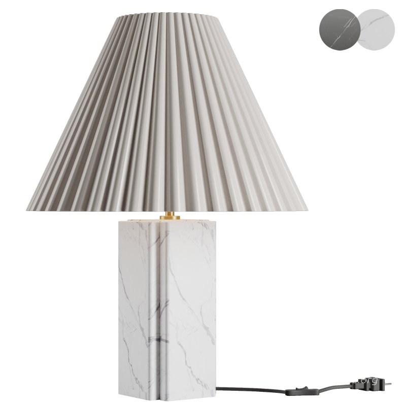 Bianca White Marble Table Lamp - Image 2