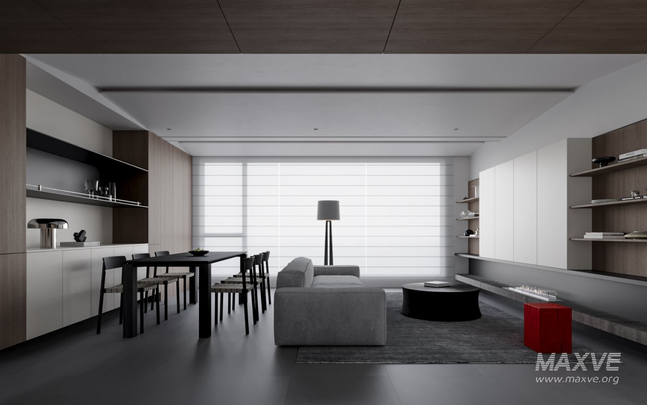 Modern living and dining room - Image 1