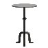 Leyla French Country Black Cast Iron Drink Side Table - Thumbnail 1