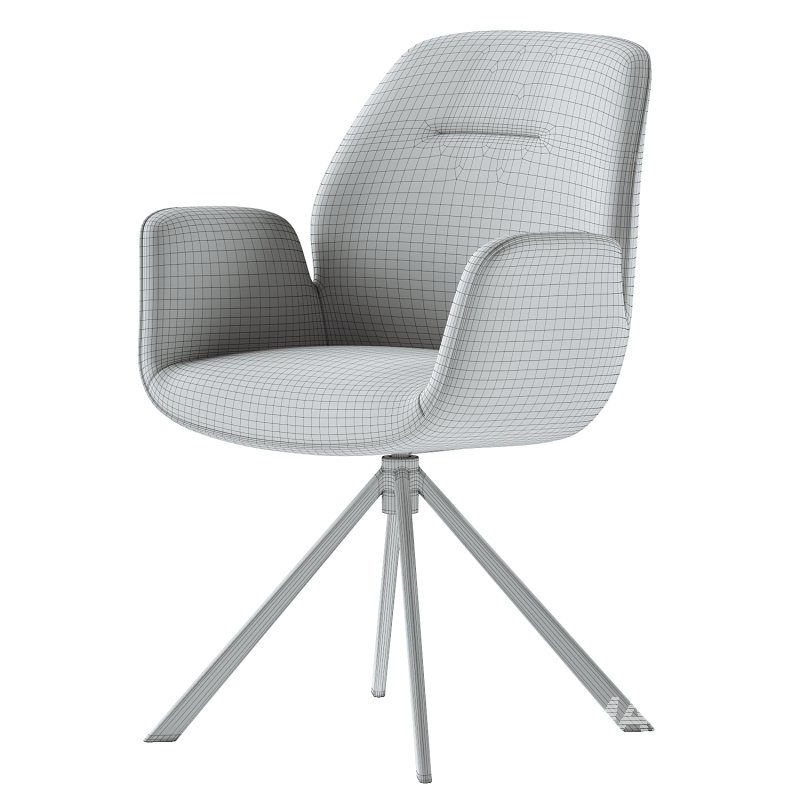 Aura dining chair with armrests - Image 5