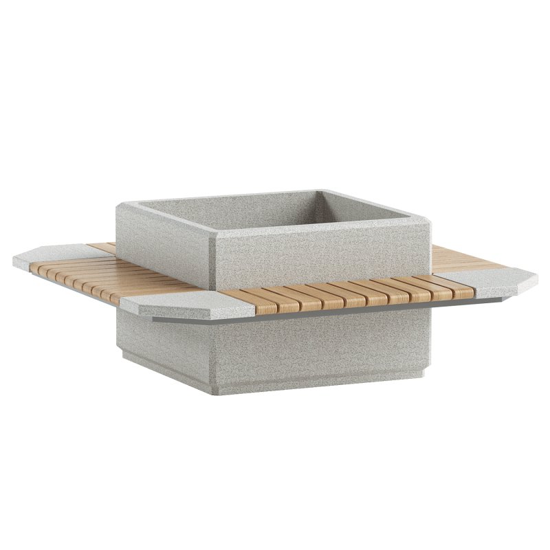 SQUARE PLANTER BENCH 225 - Image 2