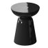 Modern Side Table – Black – White – Glossy Surface - Thumbnail 9