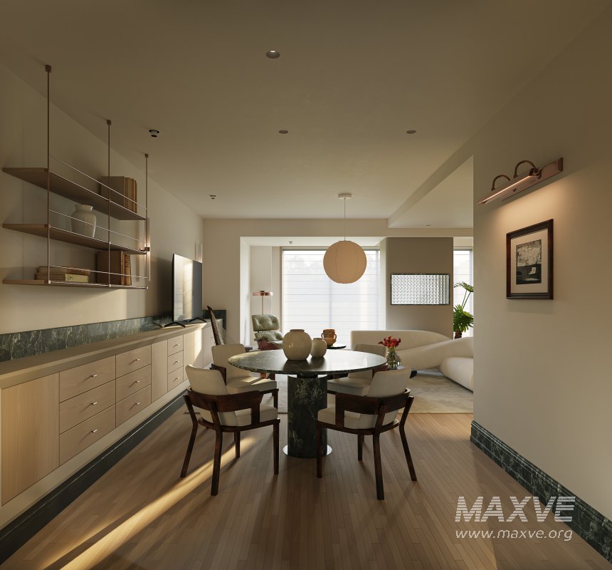 Modern living and dining room - Image 3
