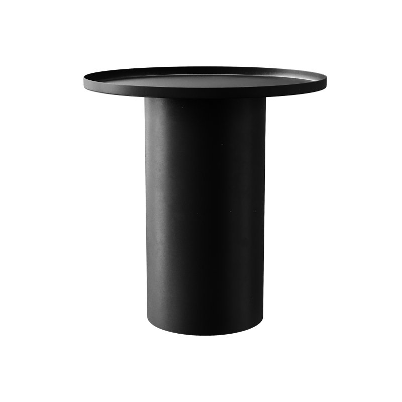 Fleksa round coffee table made of black metal - Image 5