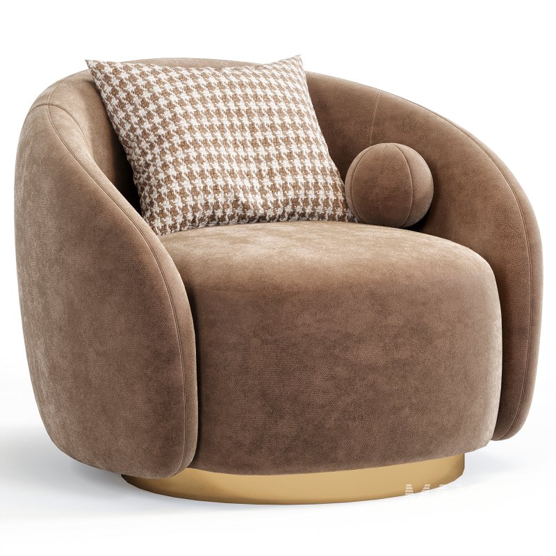 Swivel Brice Armchair By Eichholtz - Image 5