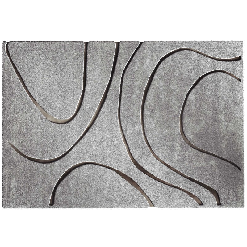 Quaoar Gray Wave Area Rug - Image 4