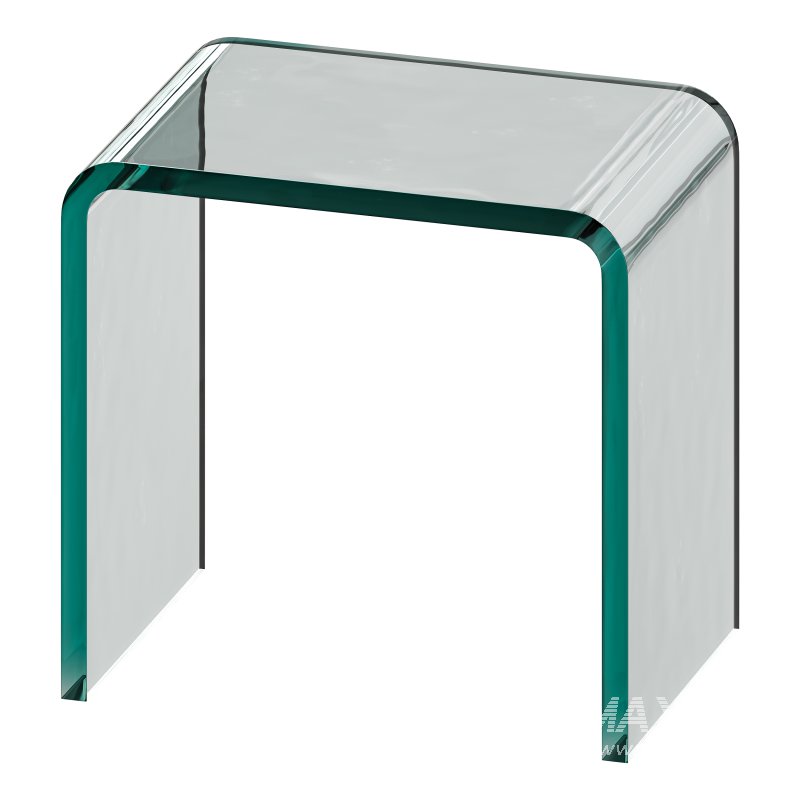 Minimalist Acrylic Side Table – Ottoman - Image 9