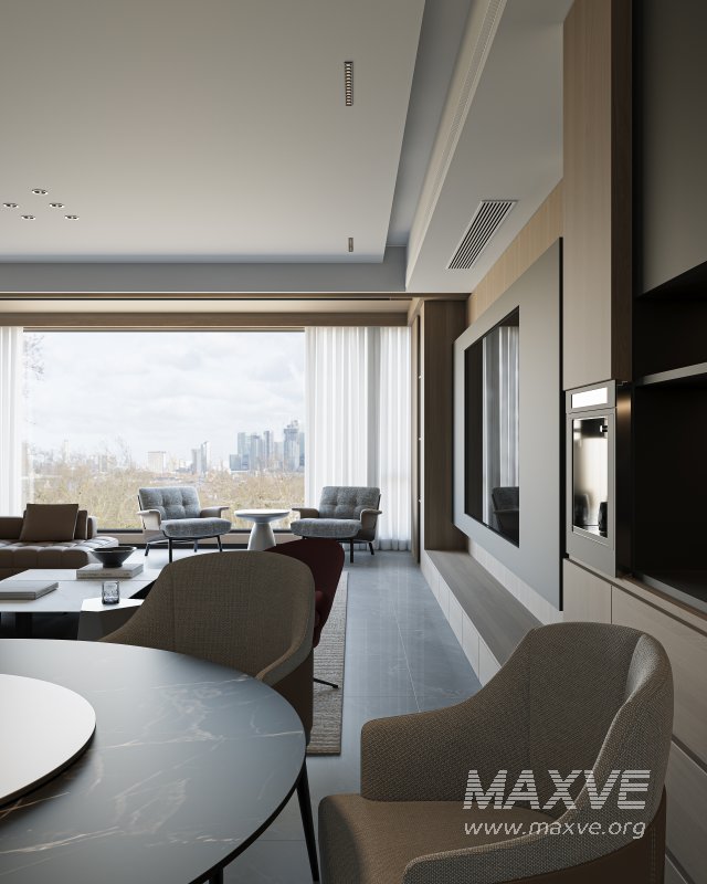 Modern living and dining room - Image 5