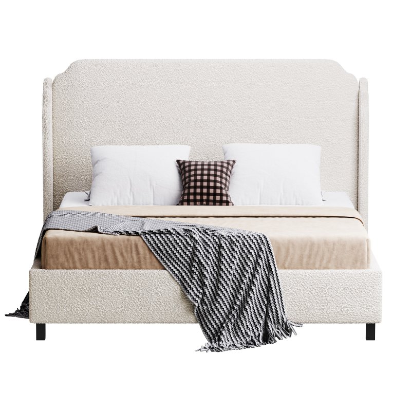 Aurora Wingback Blush Bed - Image 5