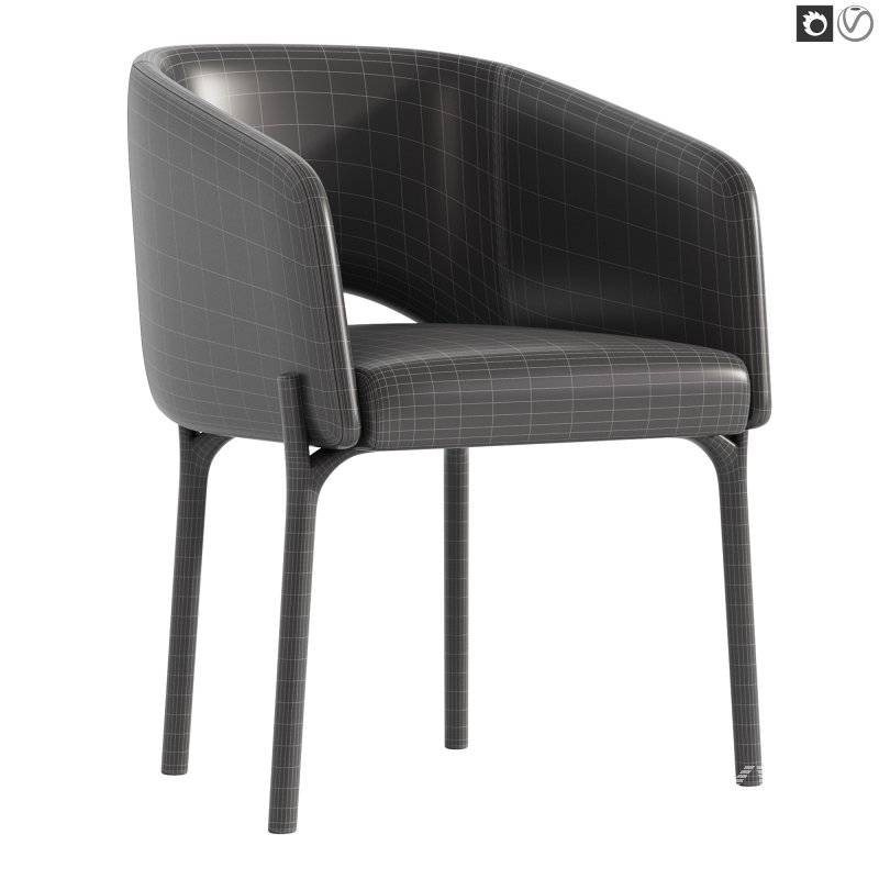 Libra Steel Legs Armchair - Image 7