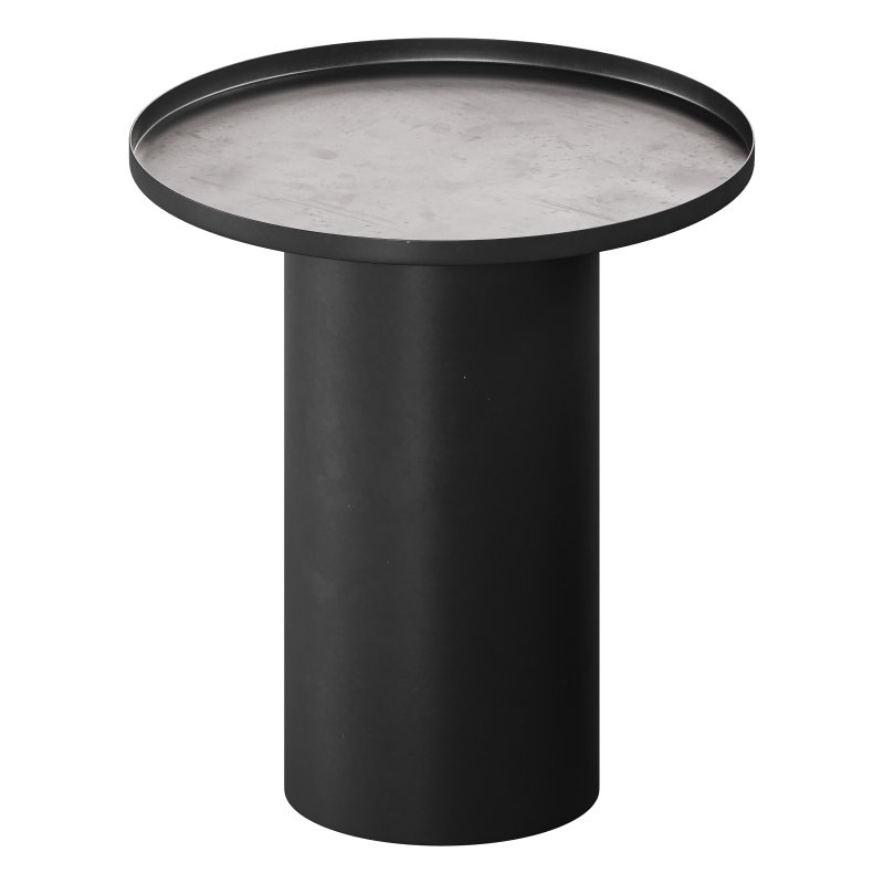 Fleksa round coffee table made of black metal - Image 4