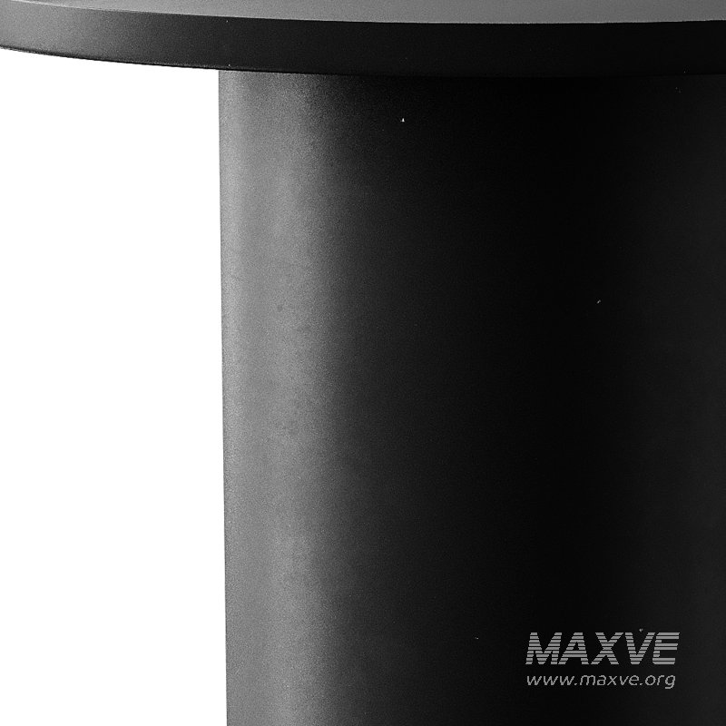 Fleksa round coffee table made of black metal - Image 10