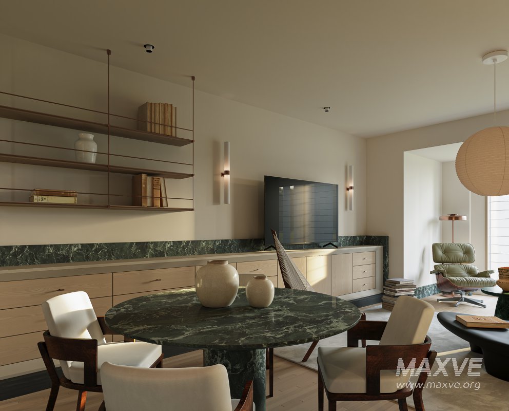 Modern living and dining room - Image 4