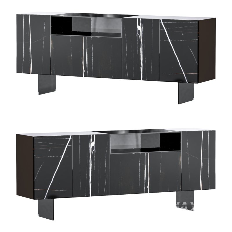 36e8 Glass Sideboard 03 - Image 2