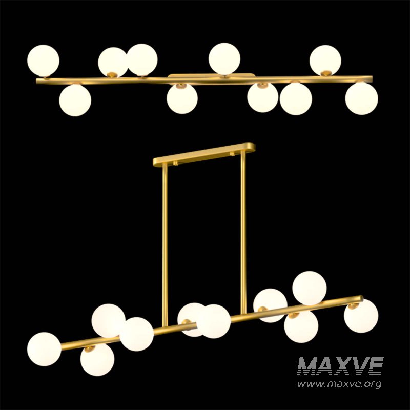 Odin – Glass Globe Chandelier - Image 5