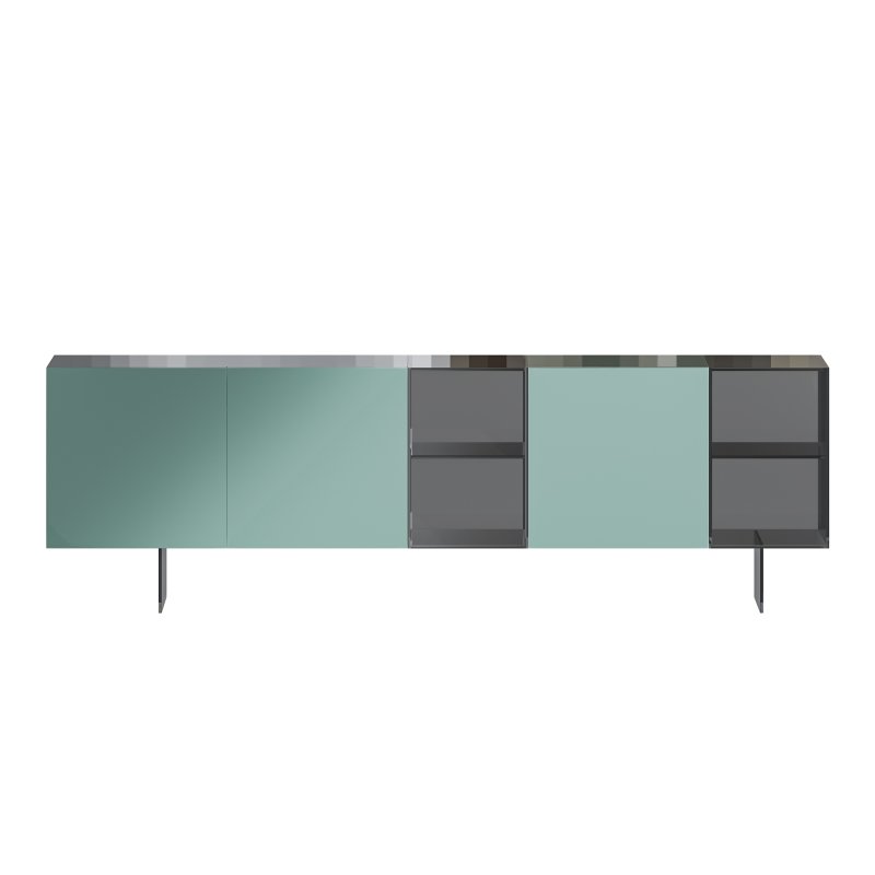36e8 Glass Sideboard - Image 4