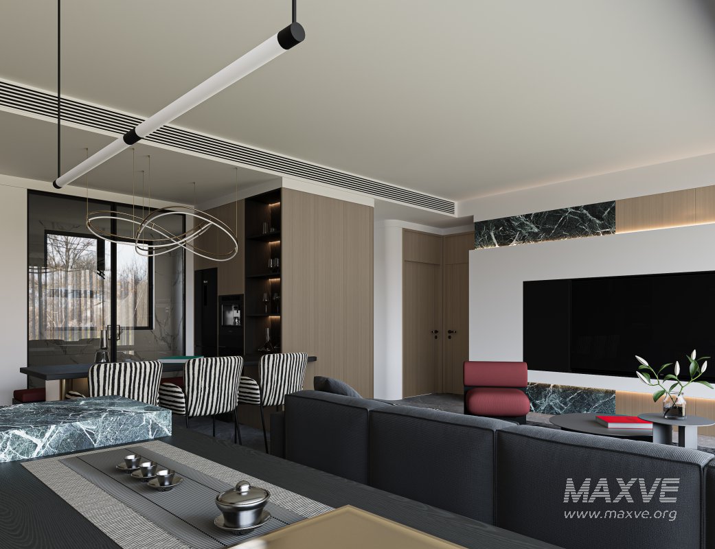 Modern living and dining room - Image 4