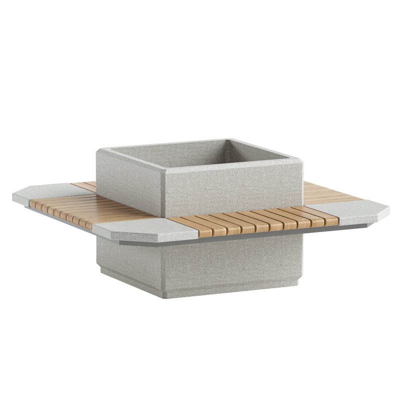 SQUARE PLANTER BENCH 227 - Image 1