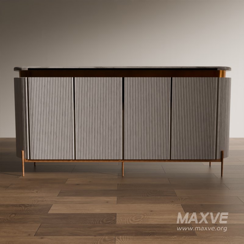 Modern Fluted Console Table - Image 2