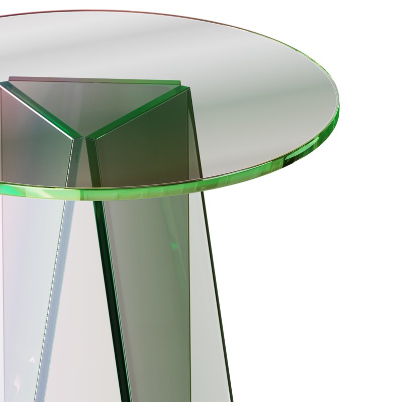 Iridescent Acrylic Side Table - Image 13