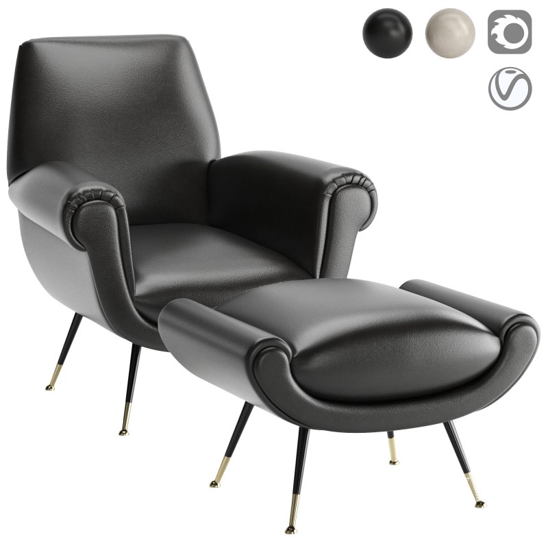 Minotti Albert & Ile Amchair - Image 1
