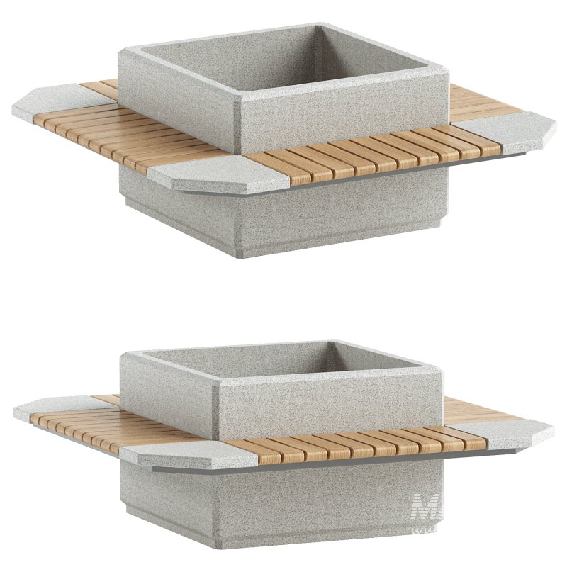 SQUARE PLANTER BENCH 225 - Image 1