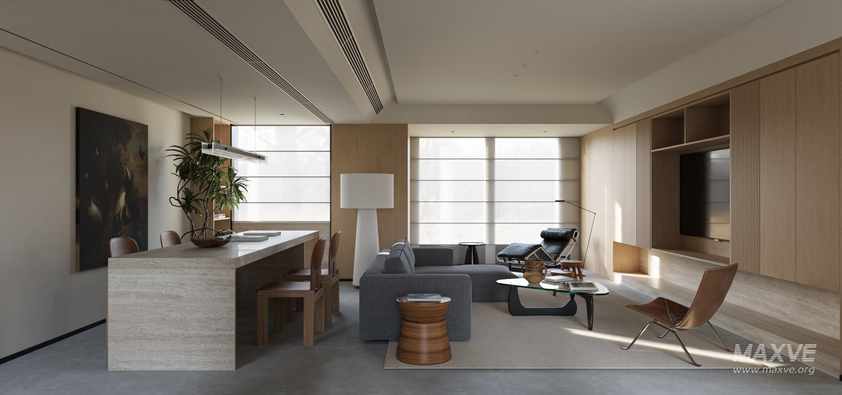 Modern living and dining room - Image 1
