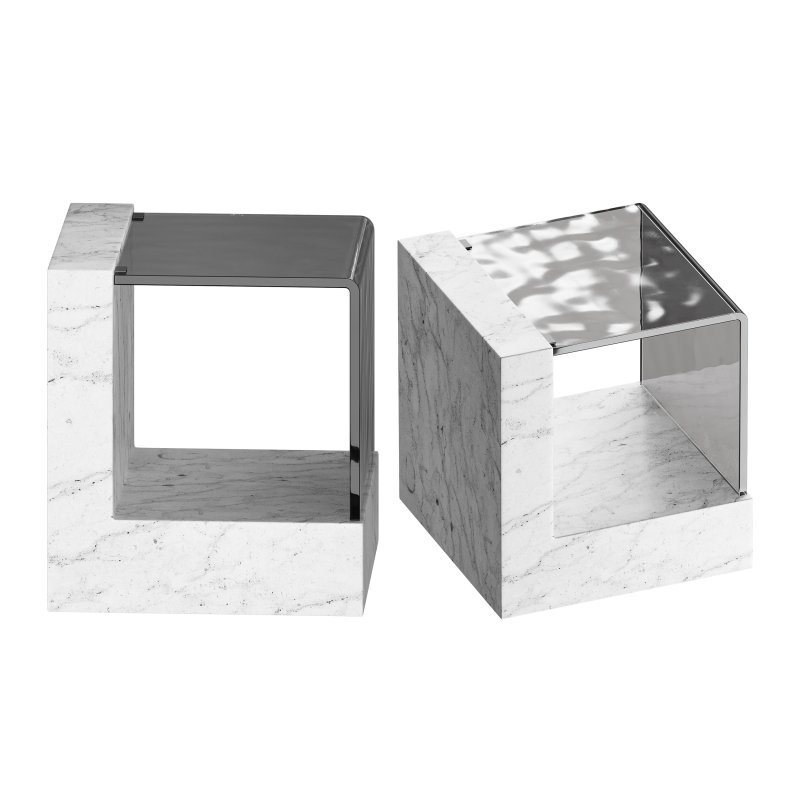 Creative Marble Side Table – Glass - Image 7