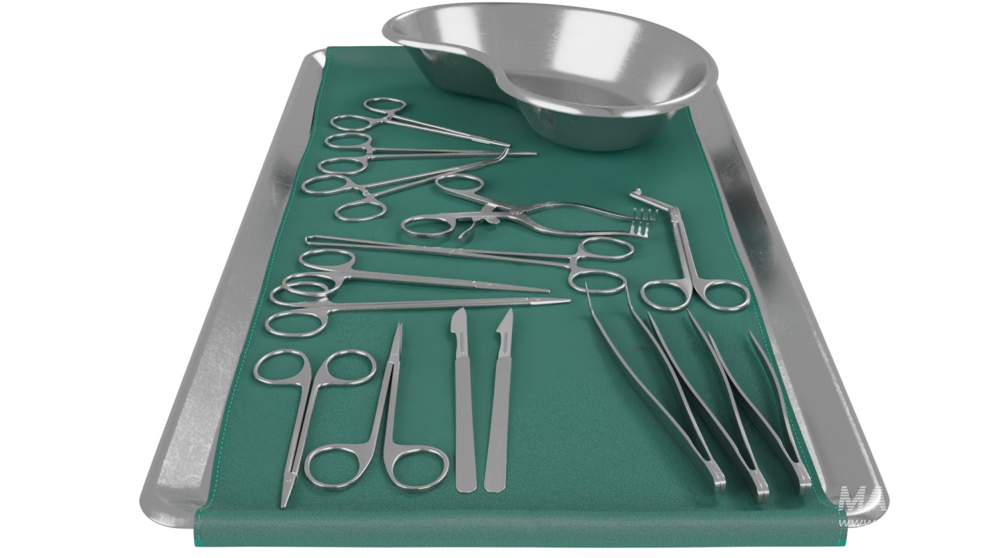 Tray with surgical equipment - Image 8