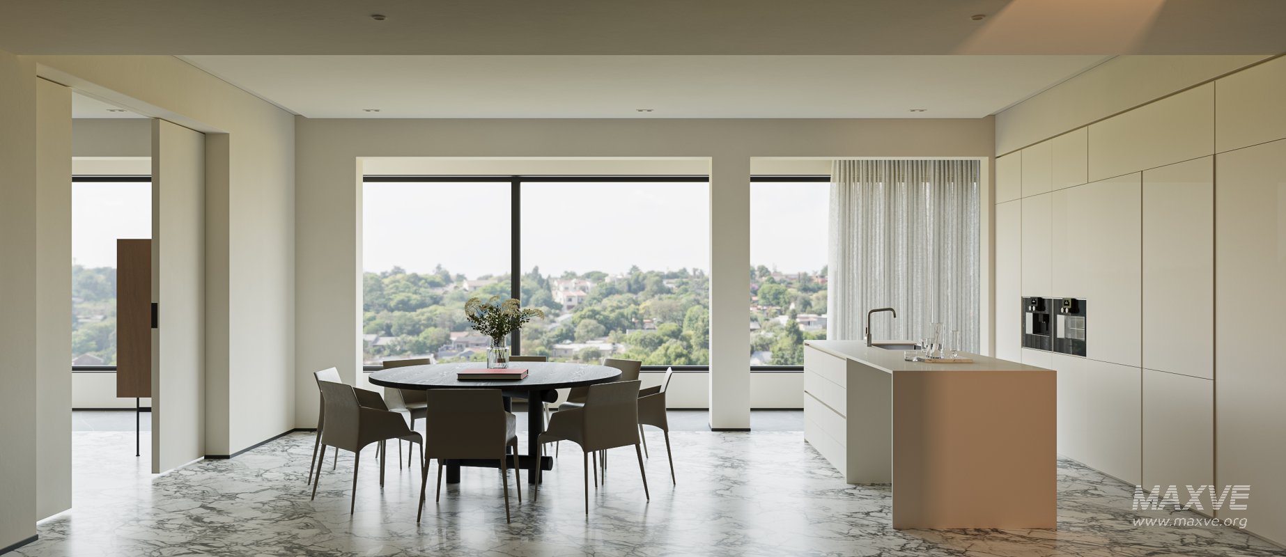 Modern living and dining room - Image 2