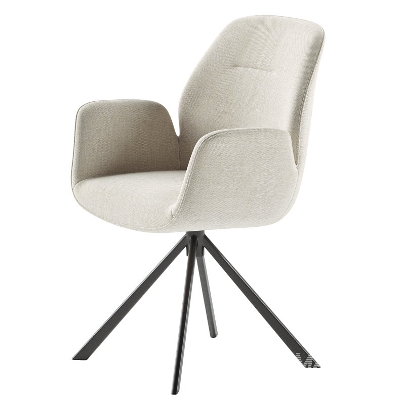 Aura dining chair with armrests - Image 3