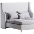 Davis Wingback Sand Velvet bed - Thumbnail 15