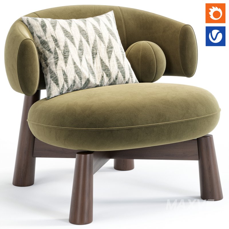 Olaf Armchair By Baxter - Image 1