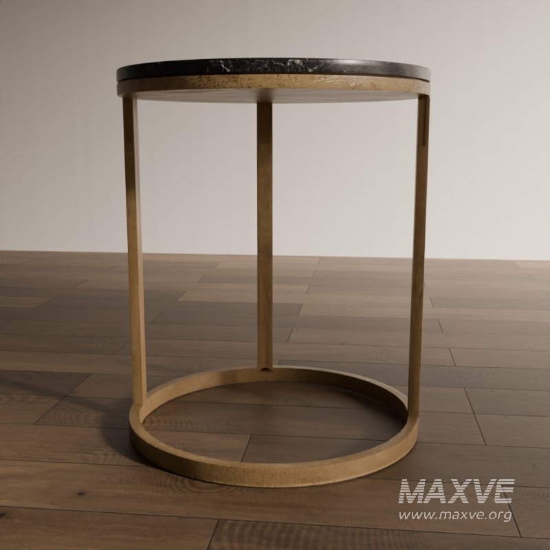 Round Marble Top Side Table - Image 4