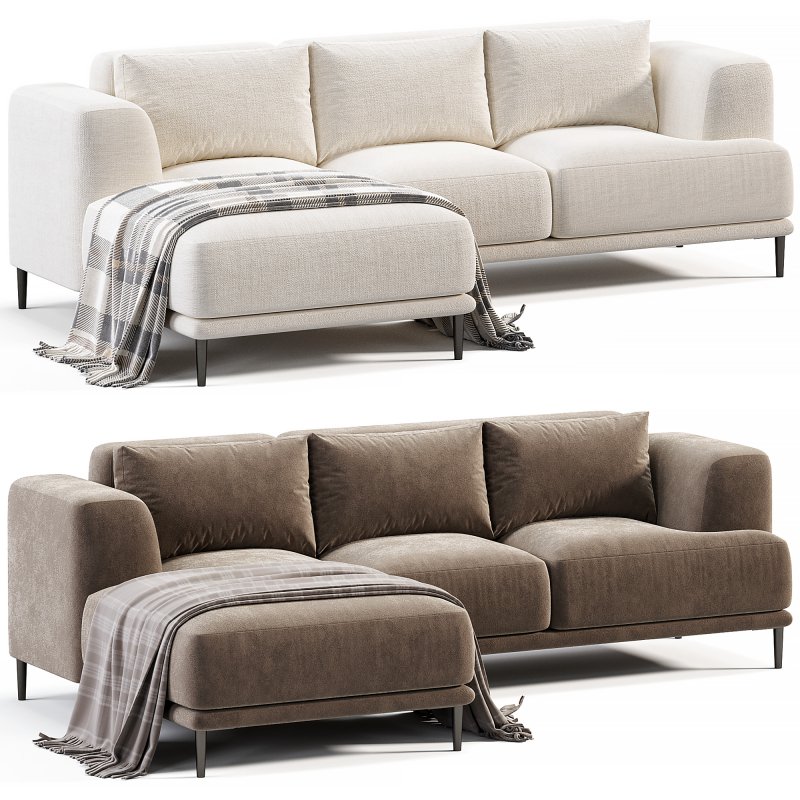 Venue Corner Velvet Sofa Idealbeds - Image 1