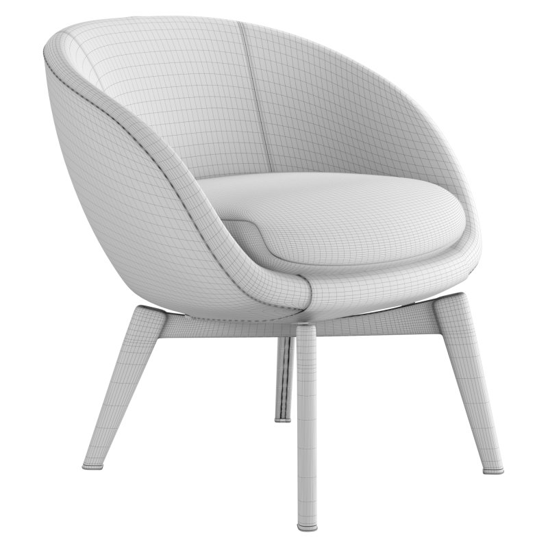 Minotti Russell Lounge Little Armchair - Image 5