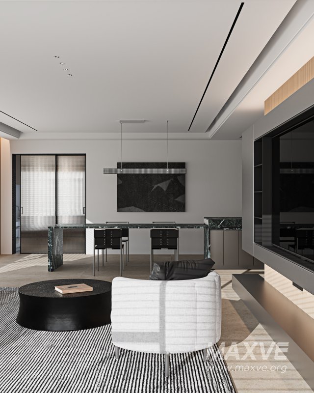 Modern living and dining room - Image 7