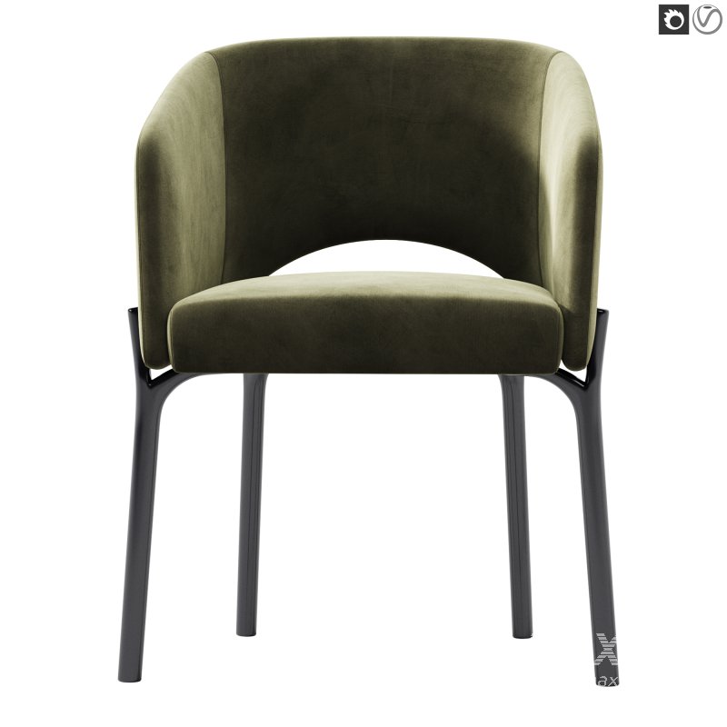 Libra Steel Legs Armchair - Image 3