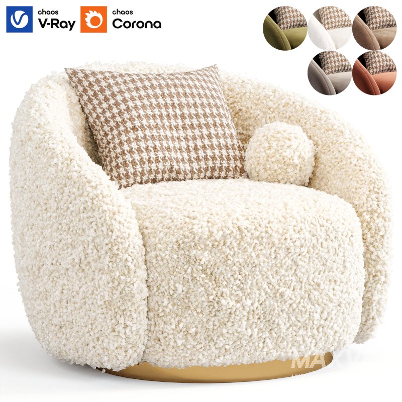 Swivel Brice Armchair By Eichholtz - Image 1