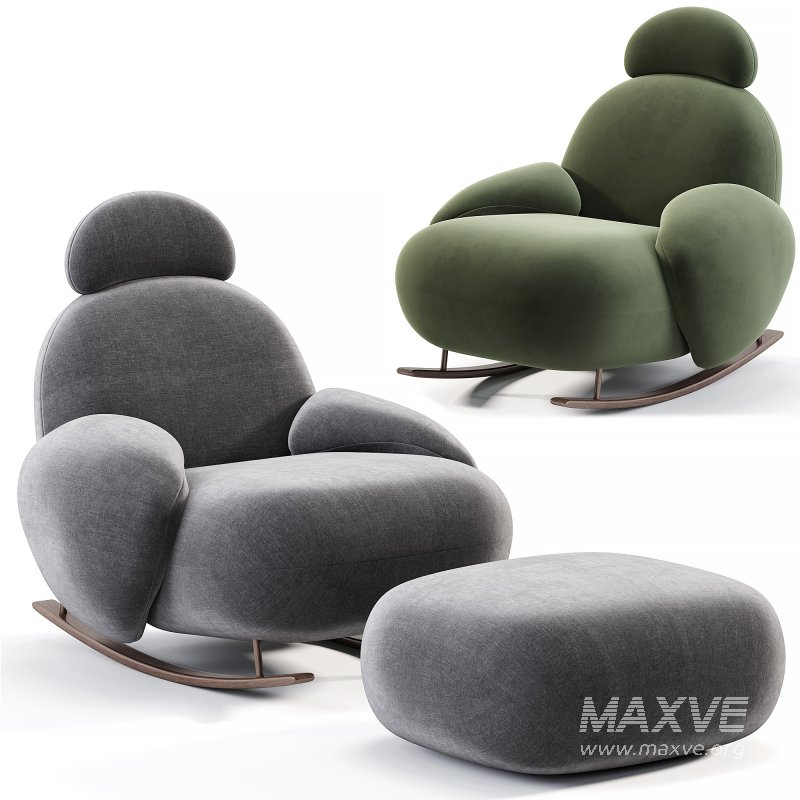 Recliner Rocking Chair By Blackbrdstore - Image 1