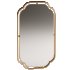 Amy Hollywood Regency Gold Metal Frame Wall Mirror - Thumbnail 1