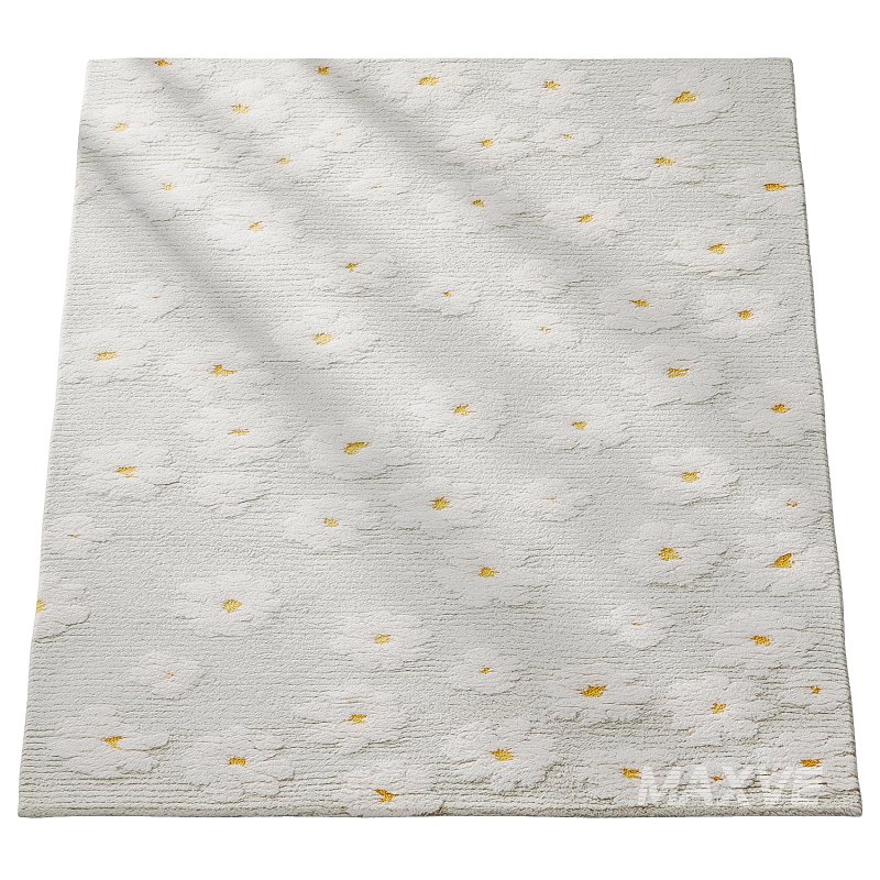 Kids Daisy Meadow Shag Rug - Image 2