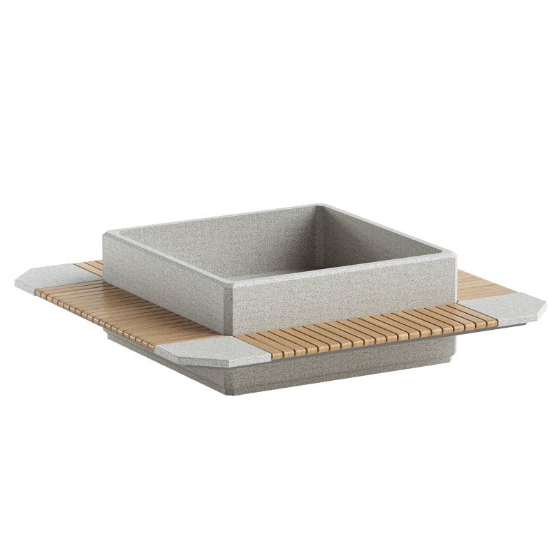 SQUARE PLANTER BENCH 297 - Image 2