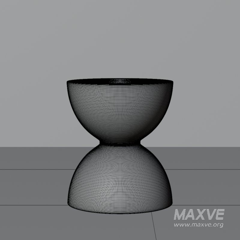 Modern Hourglass Stool - Image 2