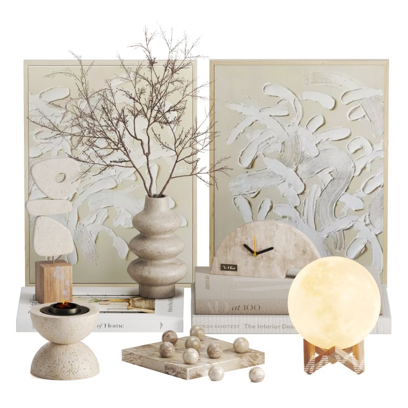 Decor Moon Light Clock Modern - Image 1