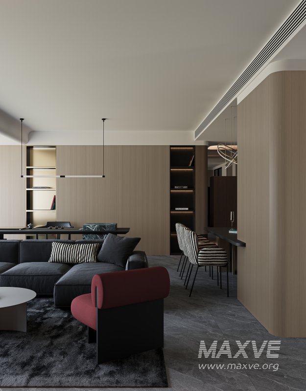 Modern living and dining room - Image 9