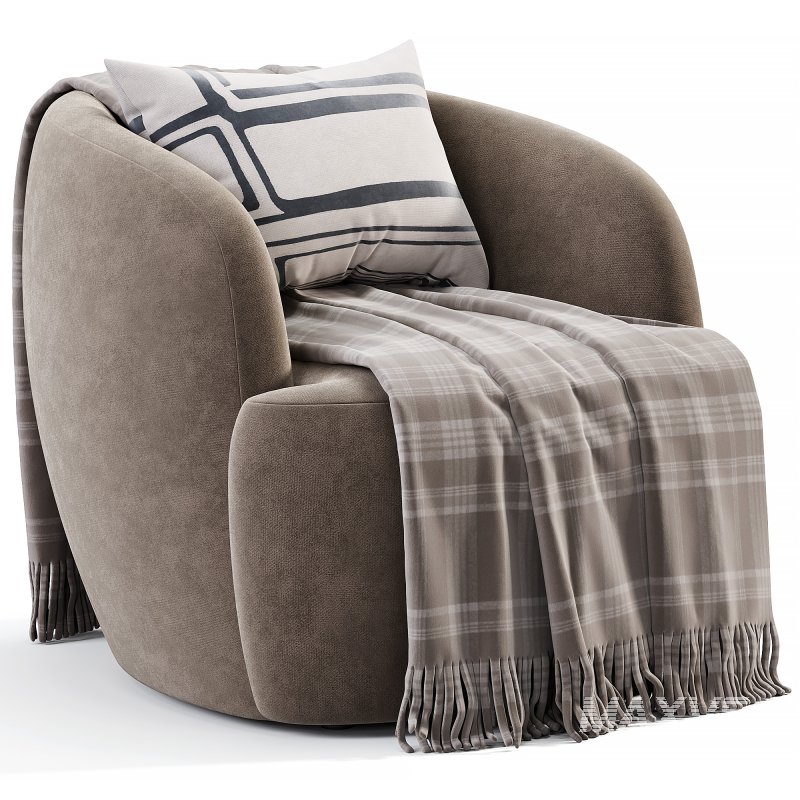 GWYNETH IVORY BOUCLE ACCENT CHAIR BY GOOP - Image 4