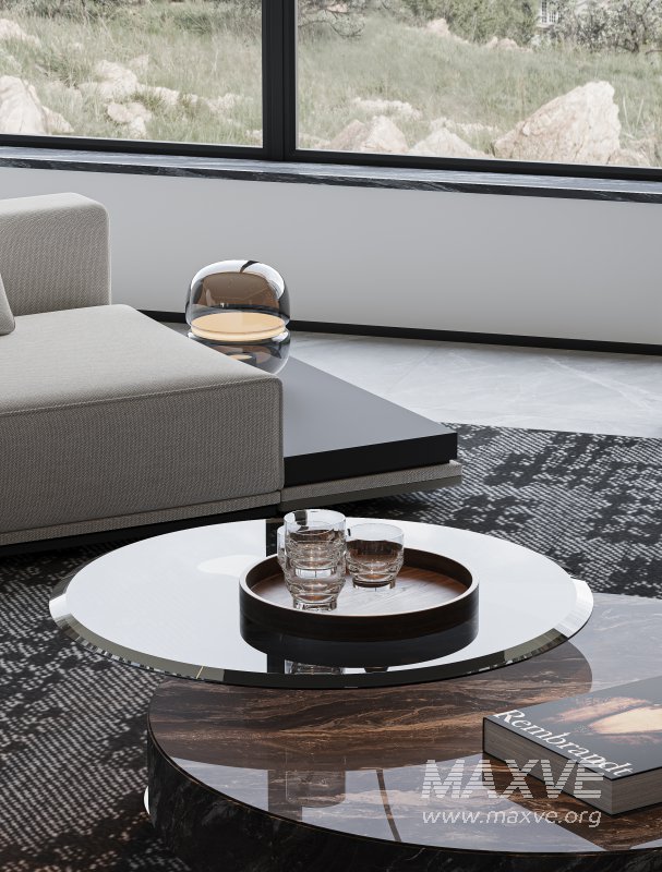 Modern living room dining room kitchen - Image 11