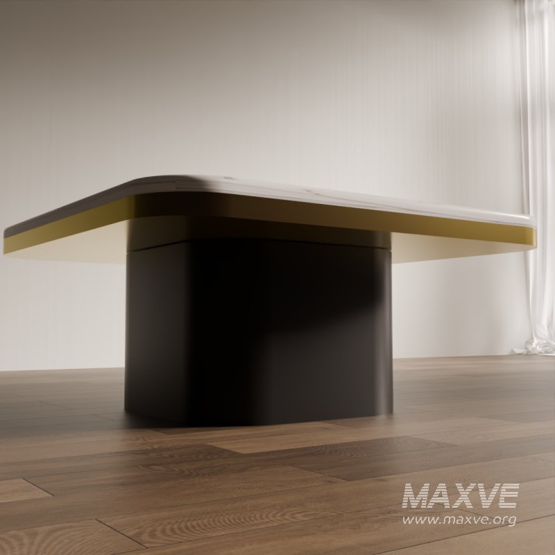 Modern Marble Square Coffee Table - Image 3